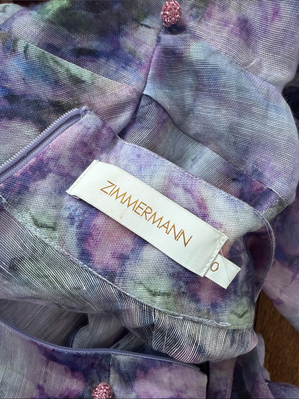 Zimmerman Ruffle Tiered Dress with Belt - Picture 6 of 13